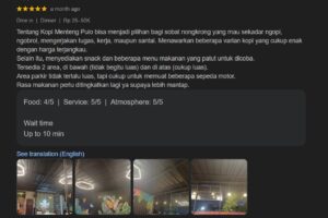 Tentang Kopi Menteng Pulo REVIEW 1 Tentang Kopi Menteng Pulo REVIEW 1